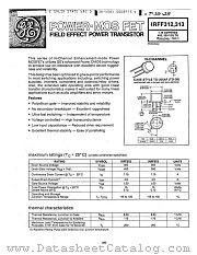 IRFF312 datasheet pdf General Electric Solid State
