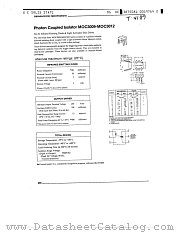 MOC3012 datasheet pdf General Electric Solid State