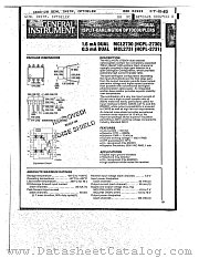 MCL2730 datasheet pdf General Instruments
