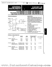 MV5760 datasheet pdf General Instruments
