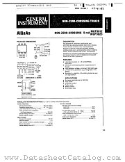 MCP3011A datasheet pdf General Instruments