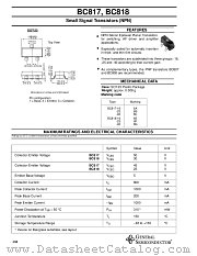 BC818-16 datasheet pdf General Semiconductor