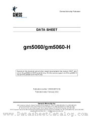 GM5060H datasheet pdf Genesis Microchip