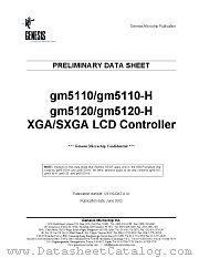 GM5110H datasheet pdf Genesis Microchip
