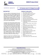 S9255 datasheet pdf Genesis Microchip