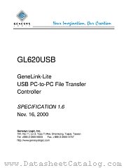 GL620USB datasheet pdf Genesys Logic