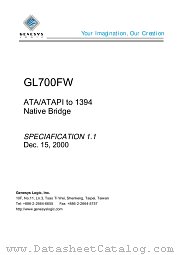GL700FW datasheet pdf Genesys Logic