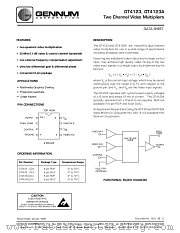 GT4123-CDA datasheet pdf Gennum Corporation
