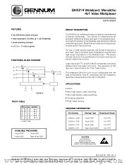 GX4314-CDB datasheet pdf Gennum Corporation