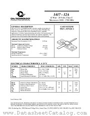 1417-12A datasheet pdf GHz Technology