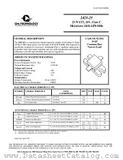 2425-25 datasheet pdf GHz Technology