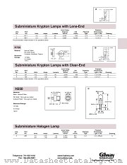 187 datasheet pdf Gilway Technical Lamp