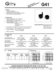 G41602A-DC12-P datasheet pdf Global Components & Controls