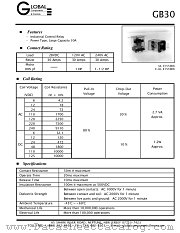 GB301Y-DC6-SF-B datasheet pdf Global Components & Controls