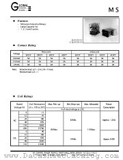 MS4C-S-DC110-B datasheet pdf Global Components & Controls