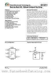 G1211 datasheet pdf Global Mixed-mode Technology