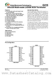 G219T-S5 datasheet pdf Global Mixed-mode Technology