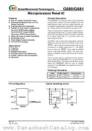 G681LT1 datasheet pdf Global Mixed-mode Technology