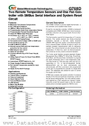 G768D datasheet pdf Global Mixed-mode Technology