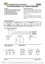 G936T24D datasheet pdf Global Mixed-mode Technology