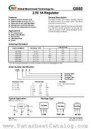 G950T66T datasheet pdf Global Mixed-mode Technology