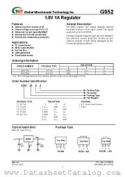 G952T63T datasheet pdf Global Mixed-mode Technology