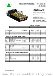 GOA94012 datasheet pdf Green Power