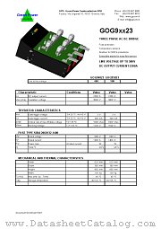 GOG95023 datasheet pdf Green Power
