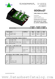 GOG94027 datasheet pdf Green Power