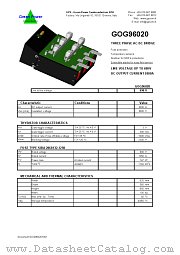 GOG96020 datasheet pdf Green Power