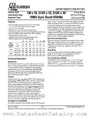 GS8160F18T-7I datasheet pdf GSI Technology