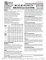 GS832218C-150 datasheet pdf GSI Technology