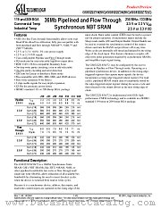GS8322Z36C-200 datasheet pdf GSI Technology