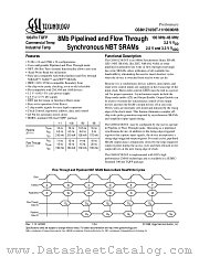 GS881Z18T-66 datasheet pdf GSI Technology