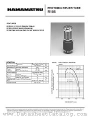 R-105 datasheet pdf Hamamatsu Corporation