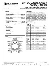 CA0124M96 datasheet pdf Harris Semiconductor