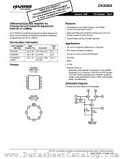 CA3028AM96 datasheet pdf Harris Semiconductor