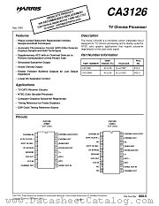CA3126E datasheet pdf Harris Semiconductor