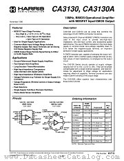 CA3130BT datasheet pdf Harris Semiconductor