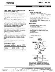 CA3160AE datasheet pdf Harris Semiconductor