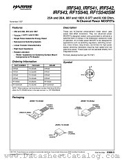 IRF542 datasheet pdf Harris Semiconductor