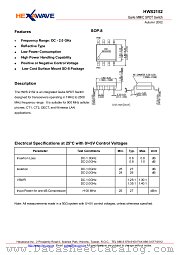 HWS2152 datasheet pdf HEXAWAVE