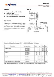 HWS2702 datasheet pdf HEXAWAVE