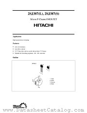 2SJ387(L) datasheet pdf Hitachi Semiconductor