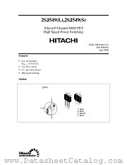 2SJ549(L) datasheet pdf Hitachi Semiconductor