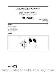2SK2957(S) datasheet pdf Hitachi Semiconductor