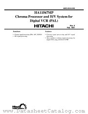 HA11567MP datasheet pdf Hitachi Semiconductor