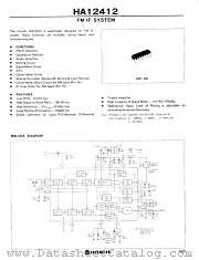 HA12412 datasheet pdf Hitachi Semiconductor