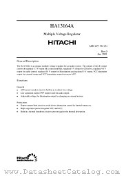 HA13164A datasheet pdf Hitachi Semiconductor