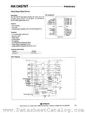 HA13457NT datasheet pdf Hitachi Semiconductor
